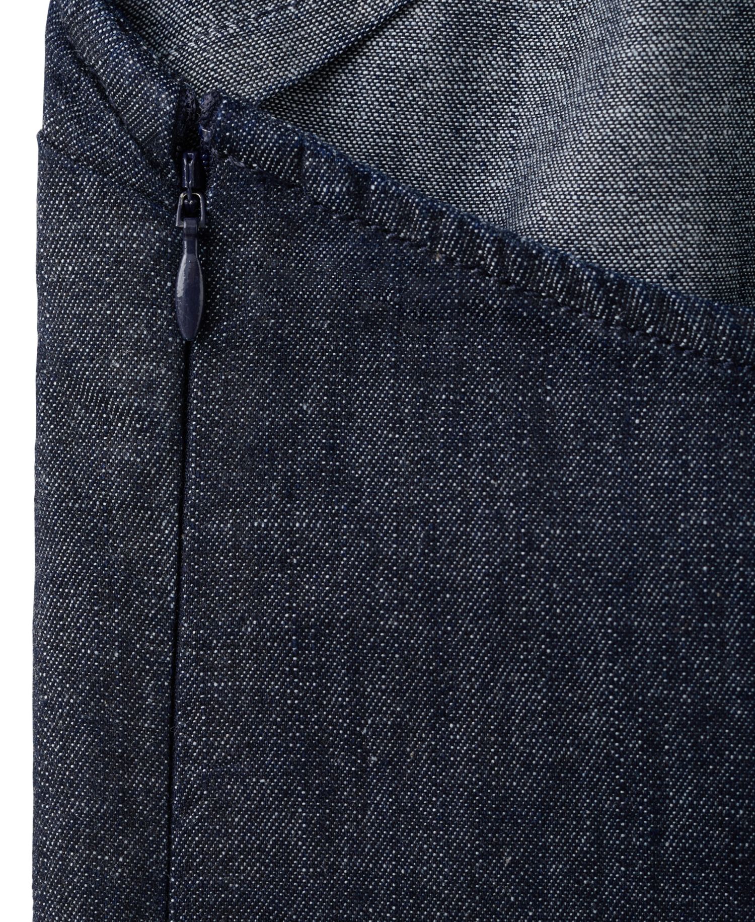 Women's Halter Neck Open-Back Denim Dress