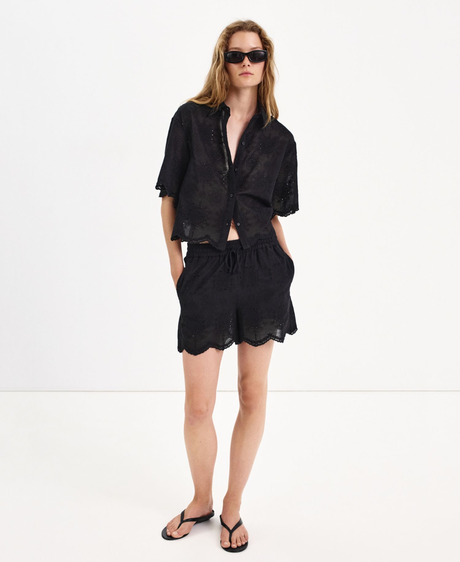 Women's Pull-On Eyelet Shorts, 4" Inseam