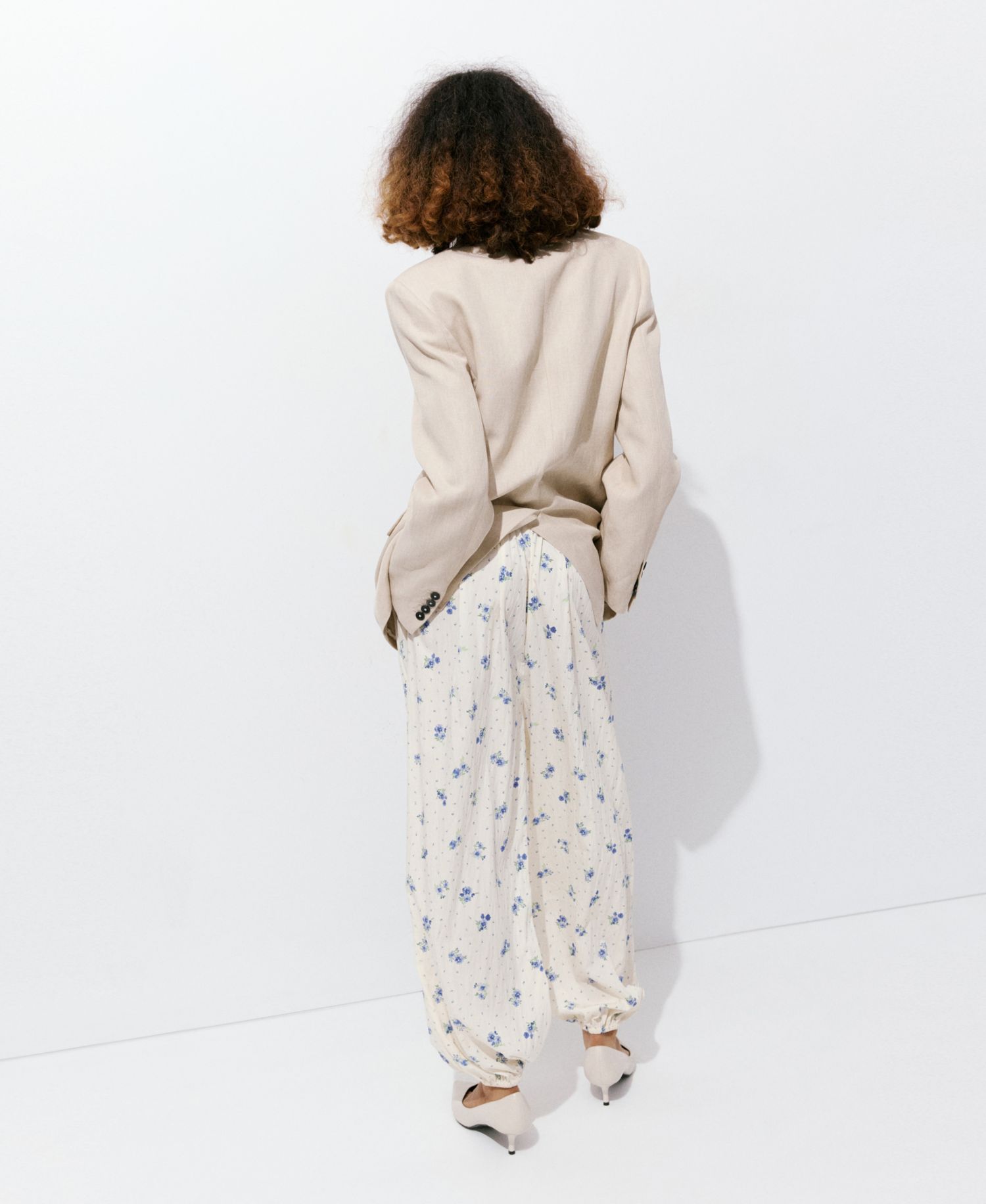 Women's Floral-Print Harem Pants