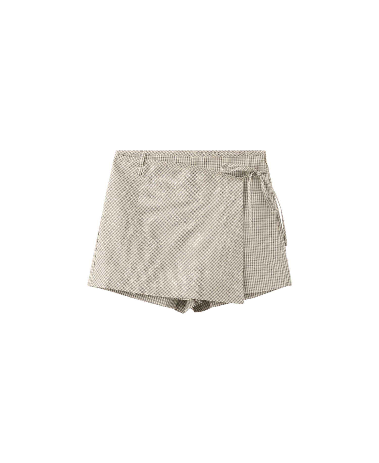 Women's Plaid Tie-Waist Skort, 2.68" Inseam