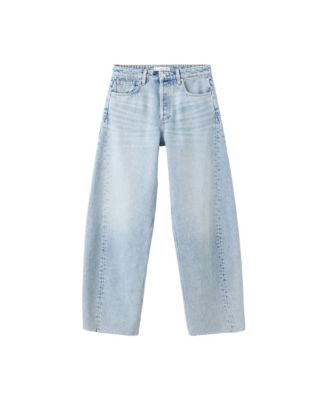 Women's Mid-Rise Baggy Balloon Jeans