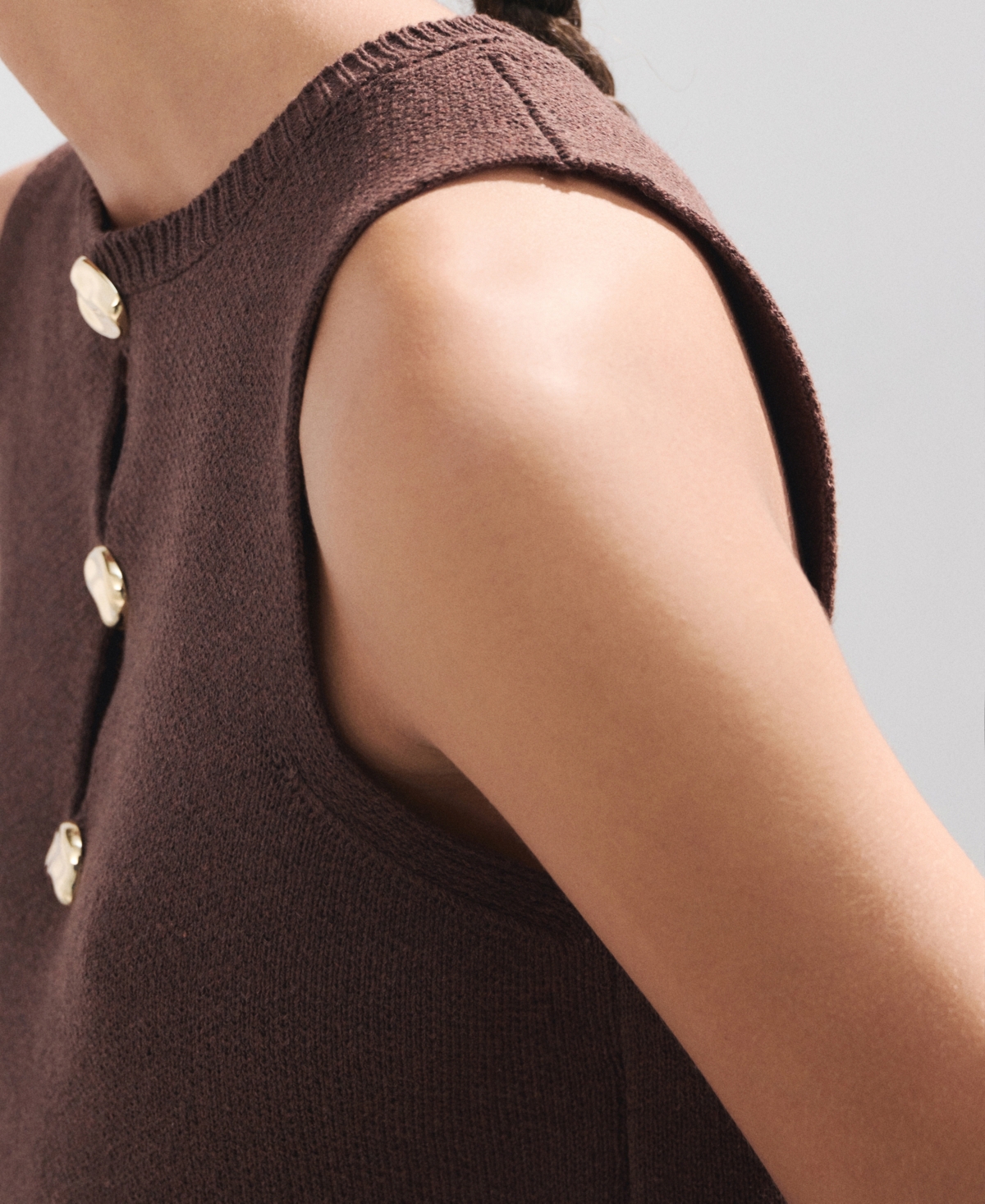 Mango Women's Bead Detail Knit Top