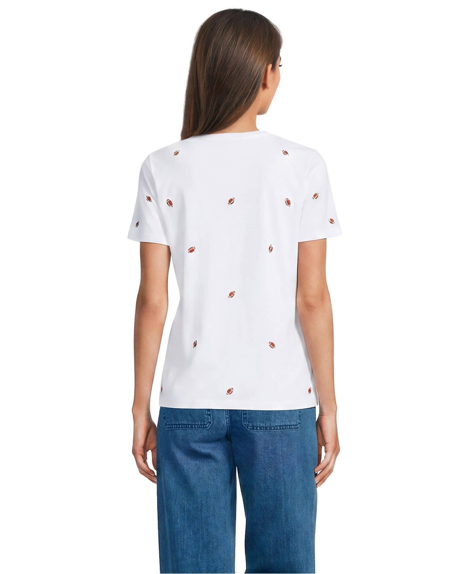 Women's Embroidered Relaxed-Fit T-Shirt