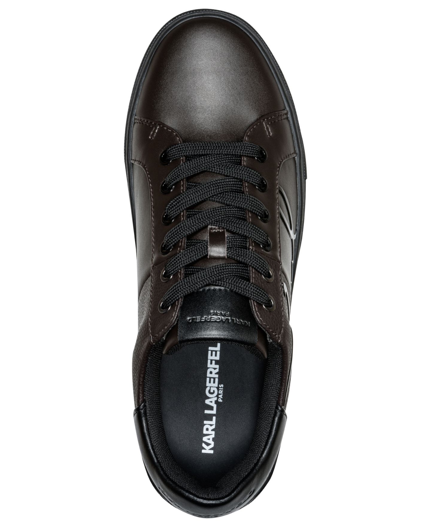 Мужские кроссовки KARL LAGERFELD PARIS Matheo Round-Toe, цвет: Средний коричневый — фото 4