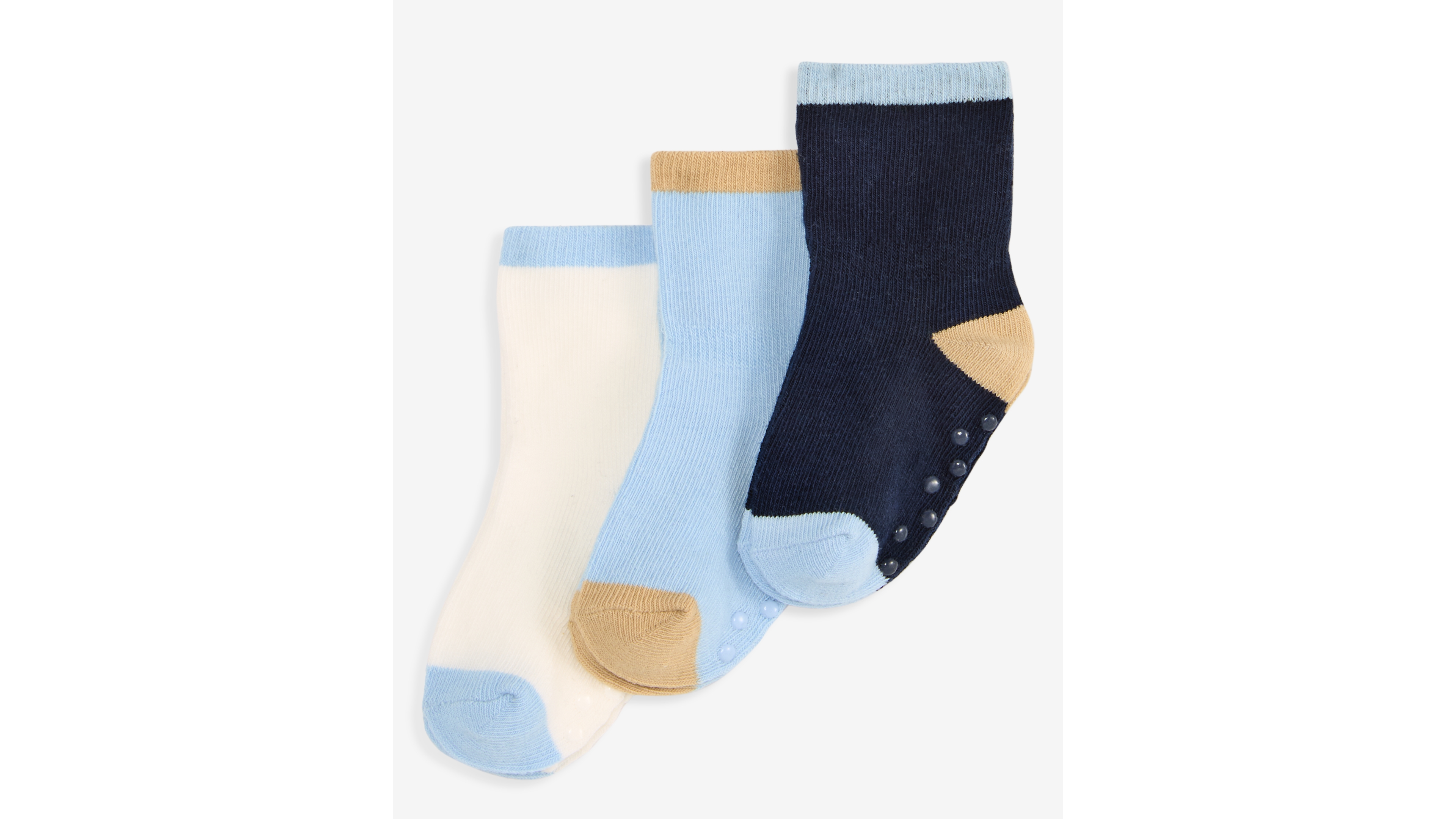 First Impressions Baby Boys' 3-Pack Non-Slip Cotton-Blend Crew Socks, Macy's Exclusive