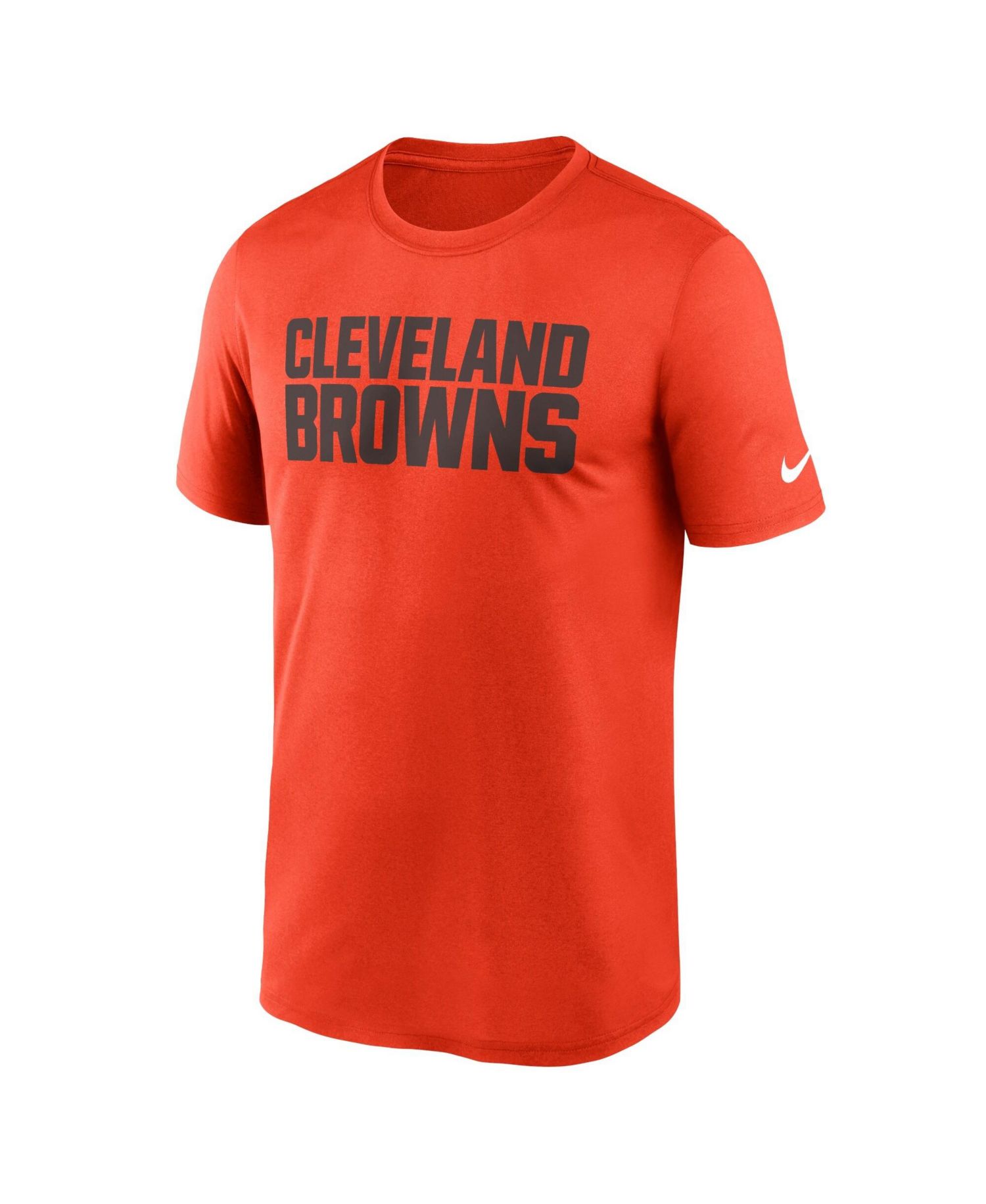 Men's Orange Cleveland Browns Primetime Legend Wordmark Dri-FIT T-Shirt