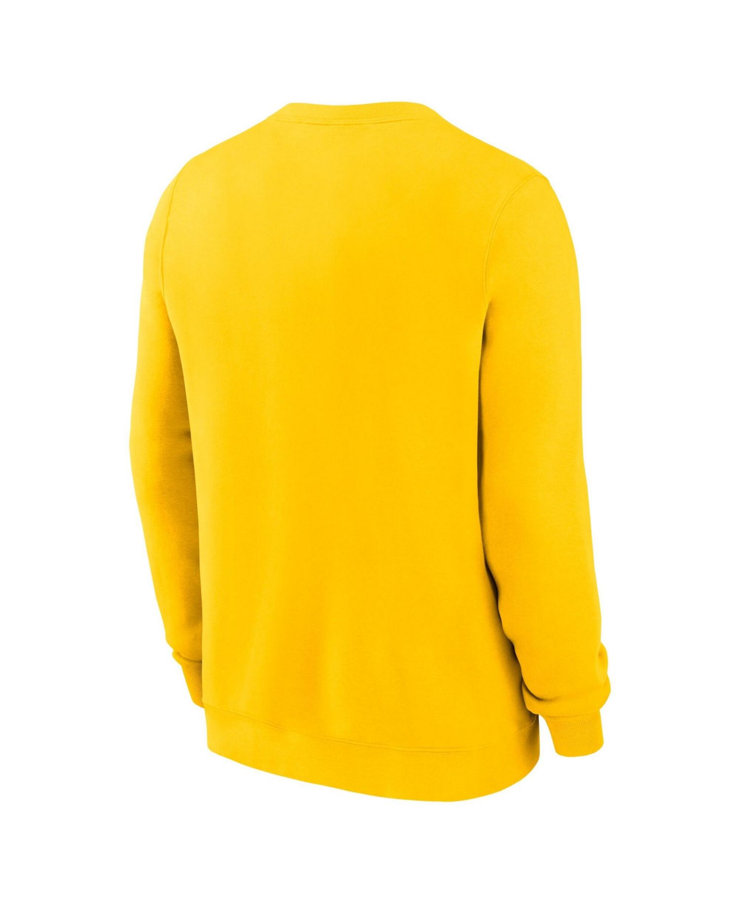 Men's Maize Michigan Wolverines Primetime Fleece Pullover Sweatshirt