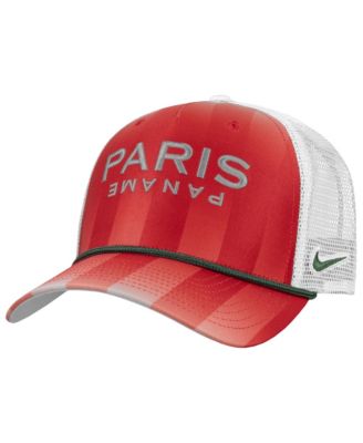 Men's Red Paris Saint-Germain Rise Rope Trucker A-Frame Adjustable Hat
