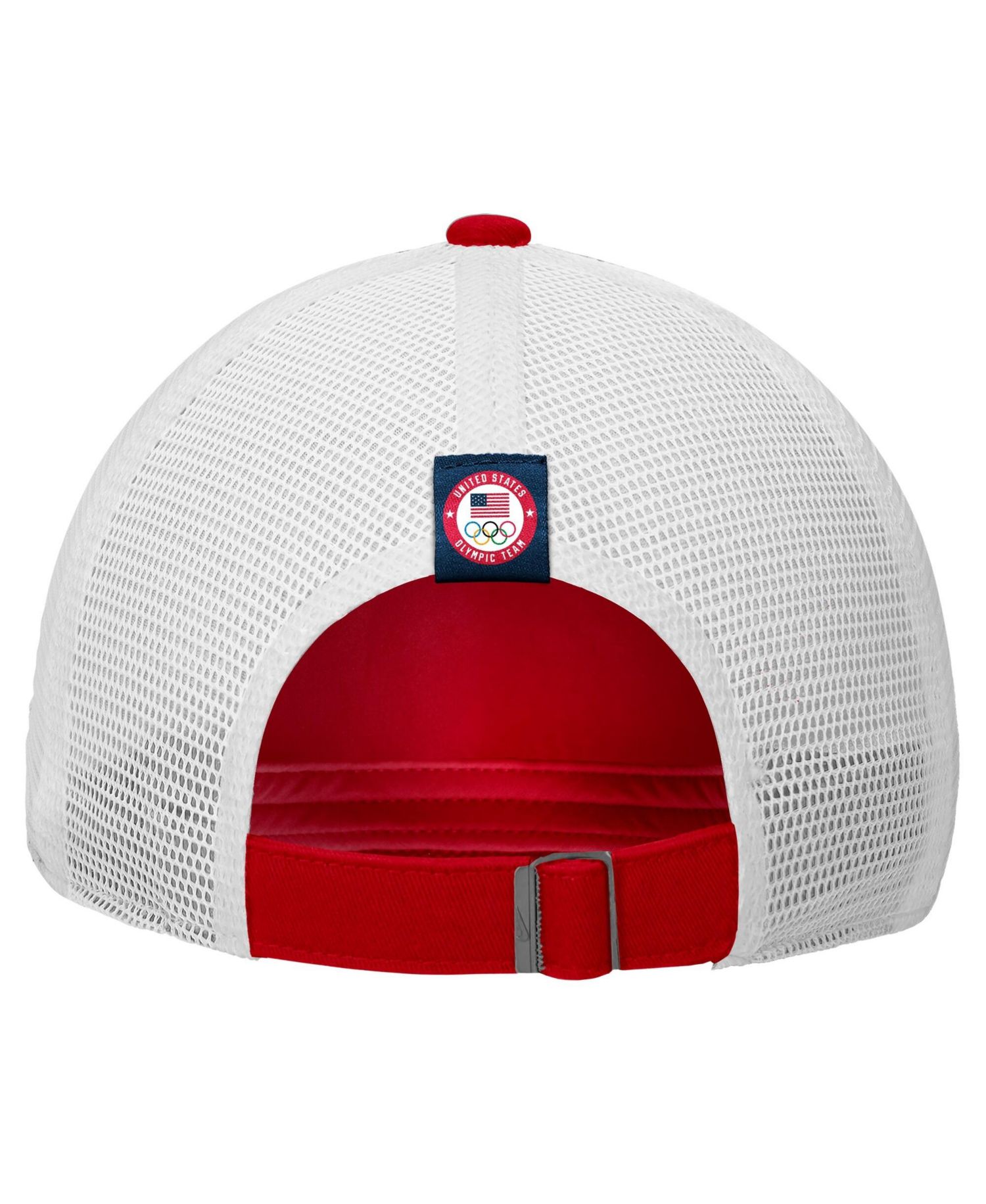 Men's Red/White Team USA Club Trucker Adjustable Hat