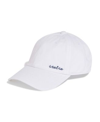 Men's and Women's White Italy National Team Dad Adjustable Hat