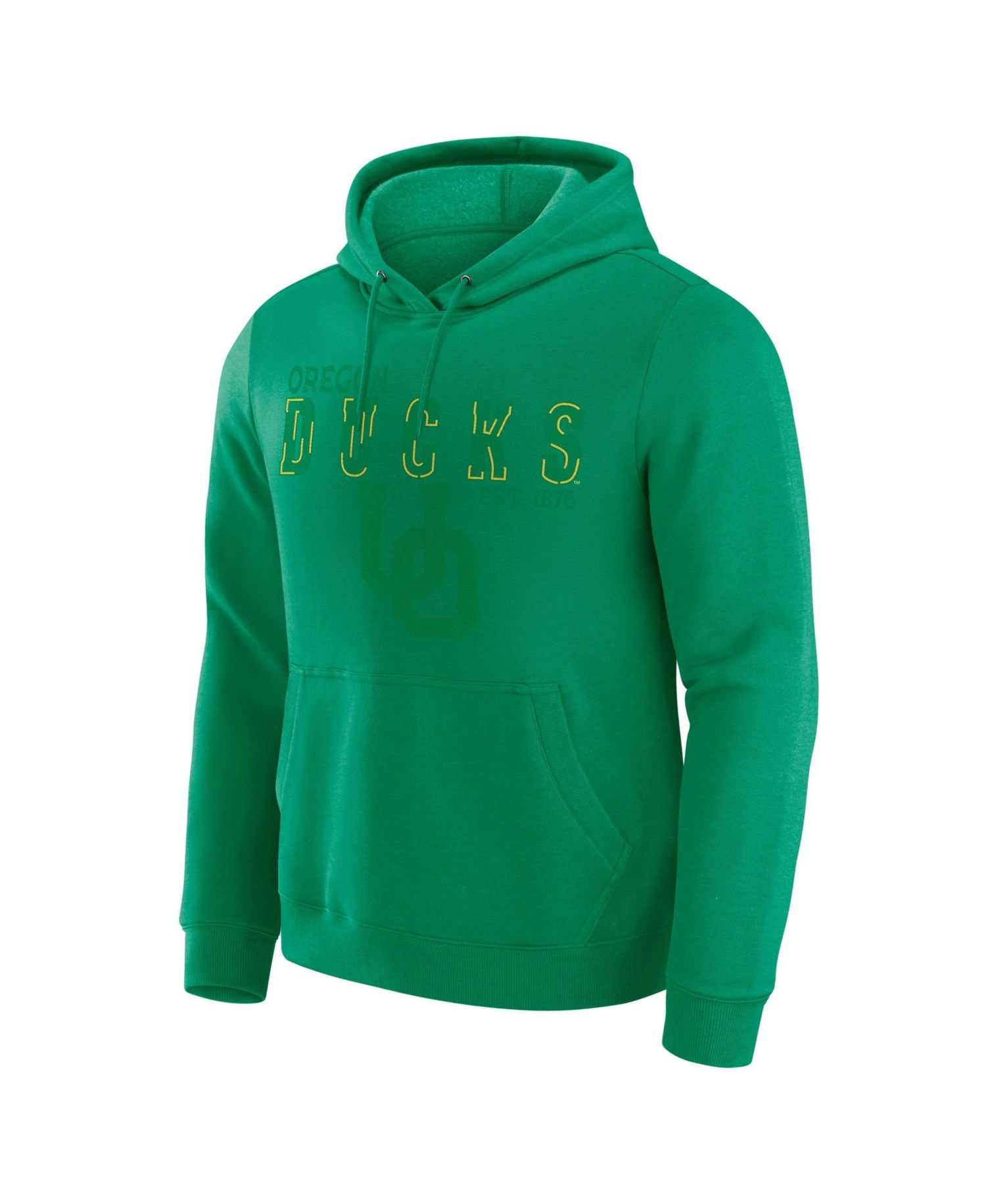 Men's Green Oregon Ducks Faded Hoodie