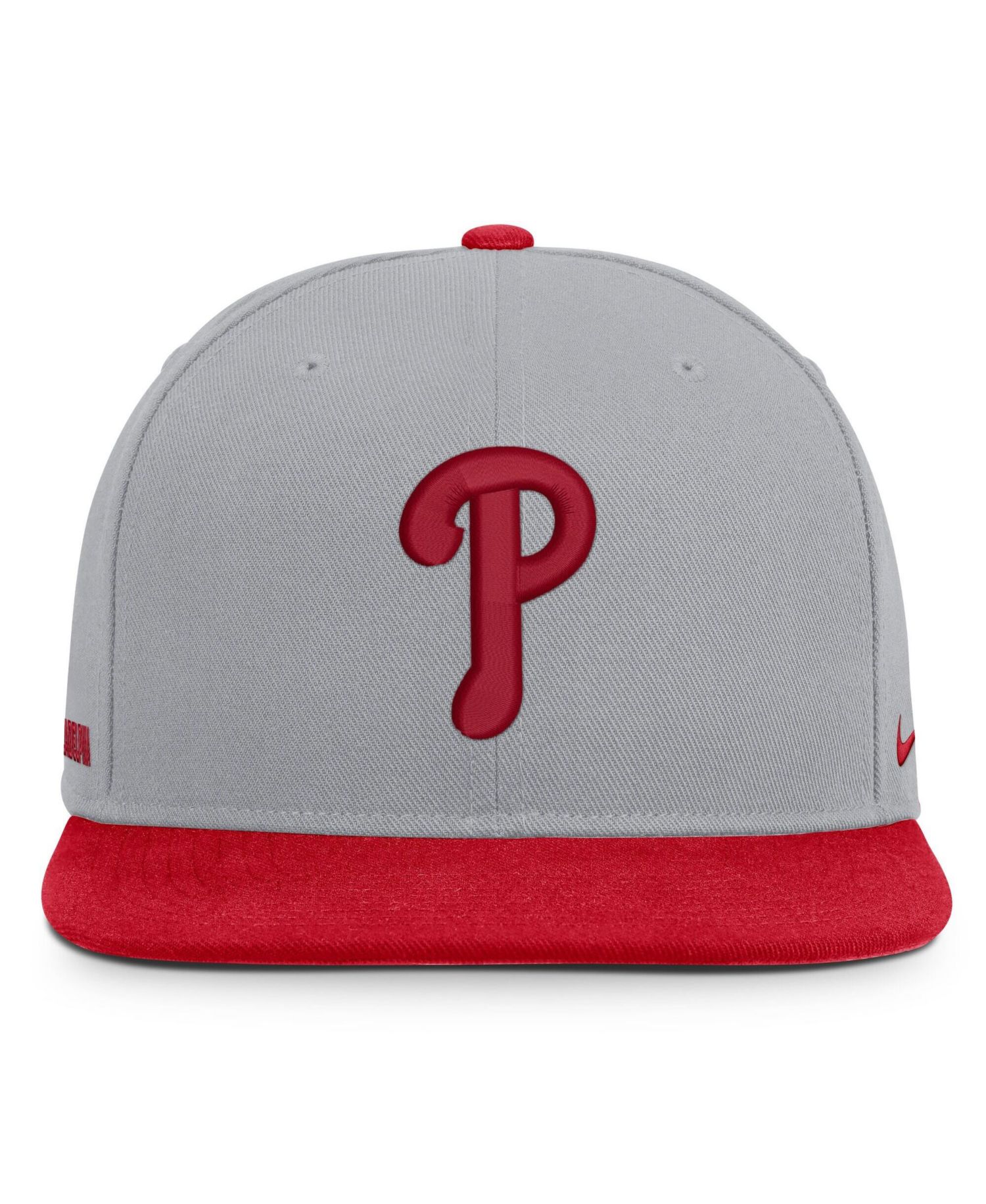 Men's Gray/Red Philadelphia Phillies Primetime Pro Dri-FIT Snapback Hat