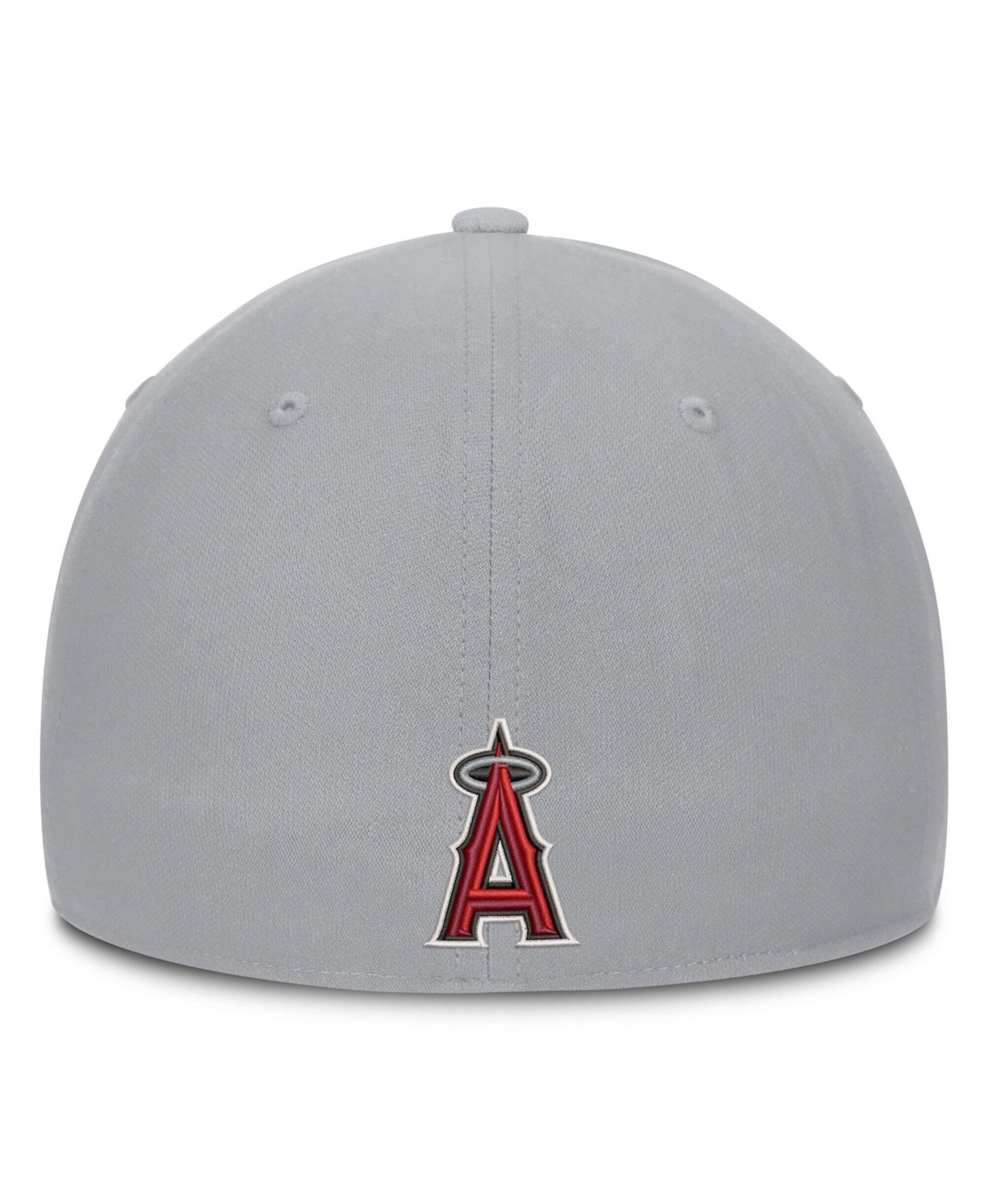 Мужская кепка Nike Gray Los Angeles Angels Primetime Rise Dri-FIT Flex Hat — фото 4