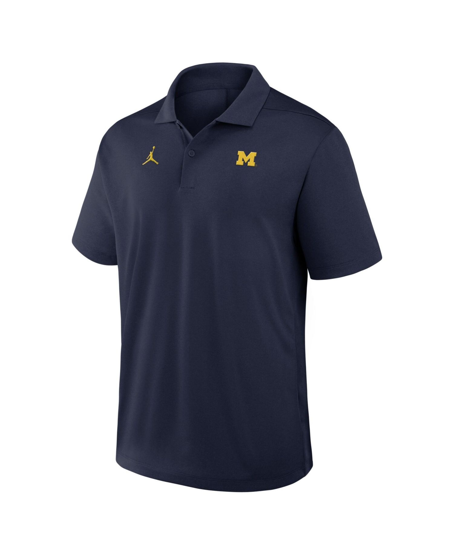 Men's Navy Michigan Wolverines Primetime Victory Plus Dri-FIT Polo Shirt