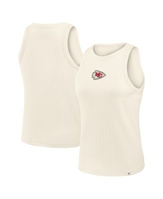 Women's Kansas City Chiefs Star Play Tri-Blend Ribbed Tank Top