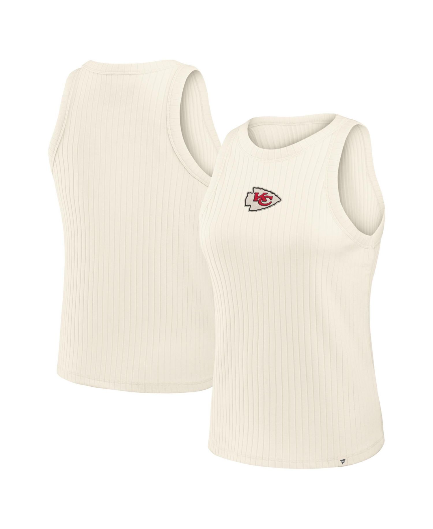Women's Kansas City Chiefs Star Play Tri-Blend Ribbed Tank Top
