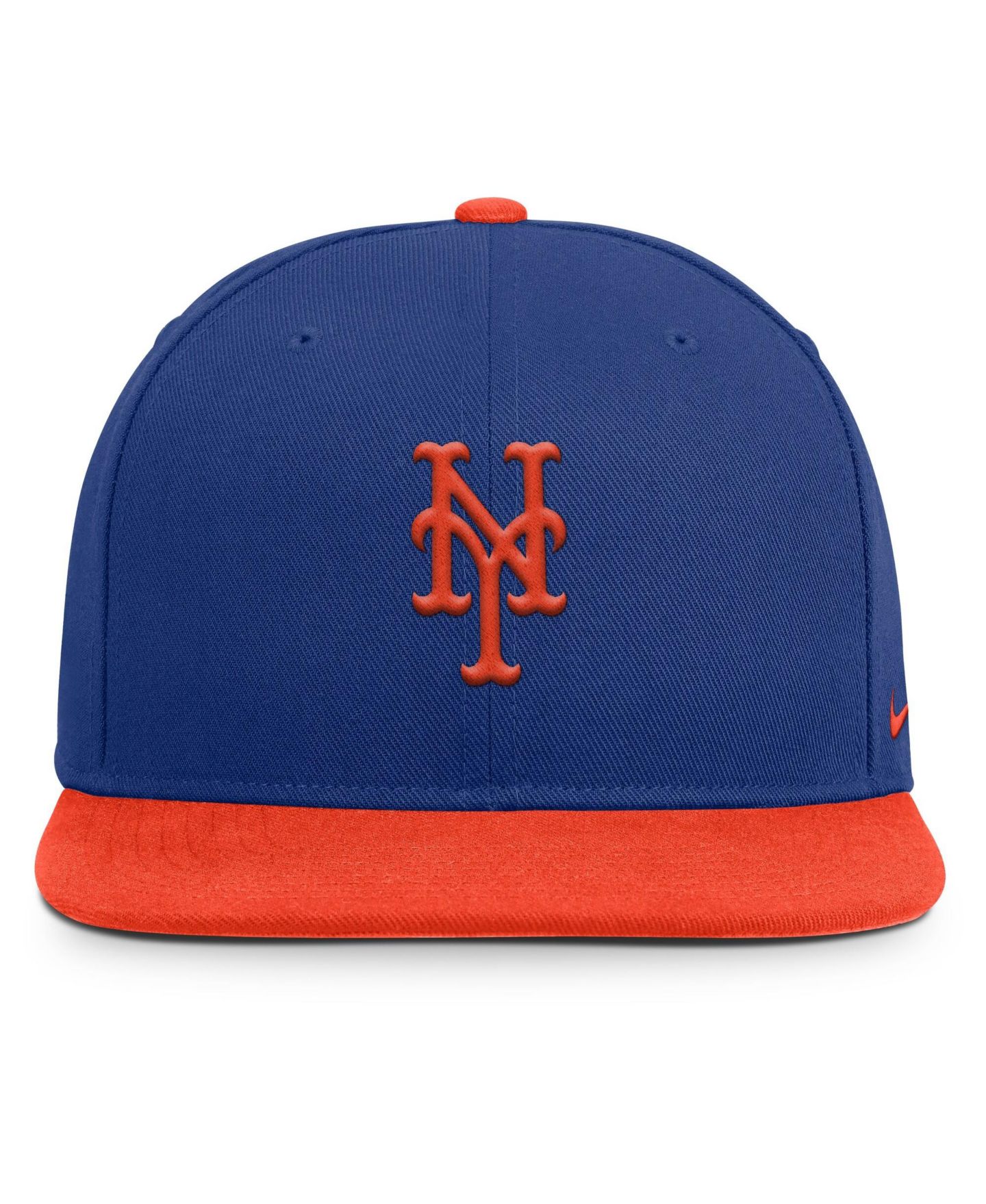 Мужская кепка Nike Royal/Orange New York Mets Primetime Pro Dri-FIT Snapback Hat — фото 2