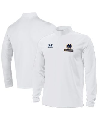 Men's White Notre Dame Fighting Irish Freedom Collection Motion Quarter-Zip Pullover Sweatshirt