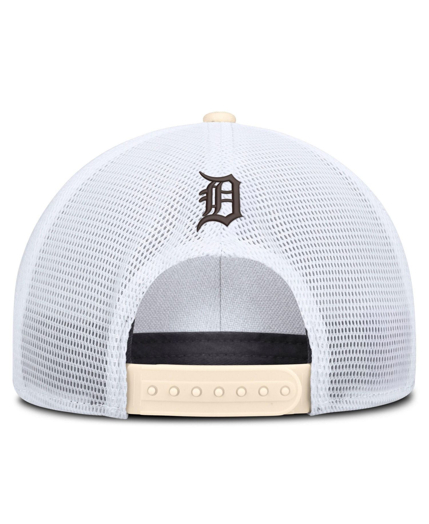 Men's Natural/White Detroit Tigers Rise Dri-FIT Trucker Adjustable Hat