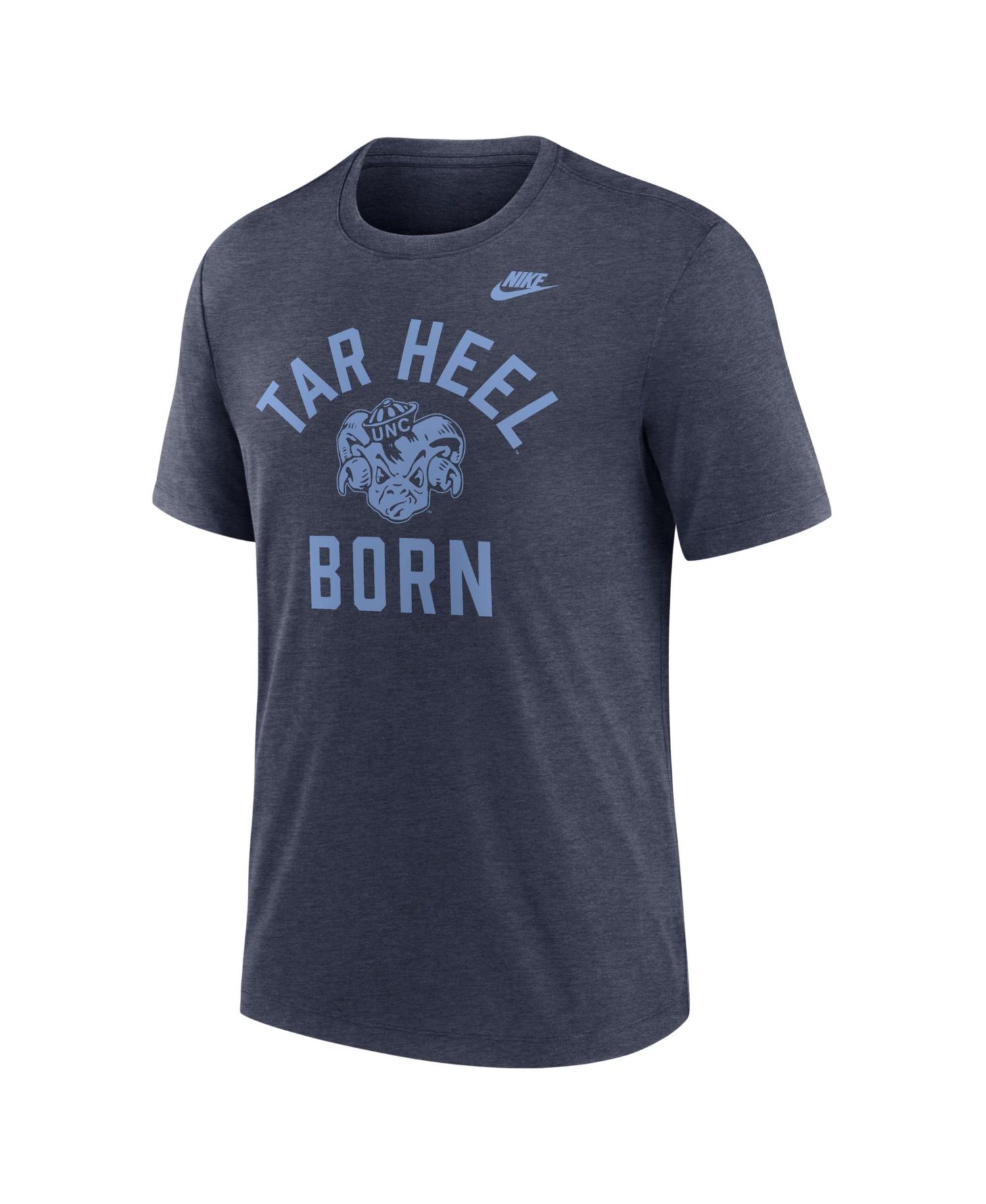 Men's Heather Navy North Carolina Tar Heels Legacy Mantra Tri-Blend T-Shirt