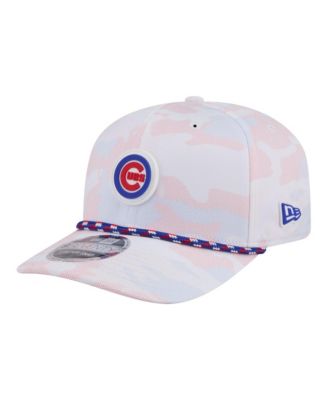 Men's White Chicago Cubs Camo Rope 9SEVENTY Adjustable Hat