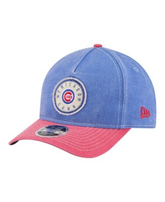 Men's Royal/Red Chicago Cubs Felt M-Crown 9FORTY Adjustable Hat