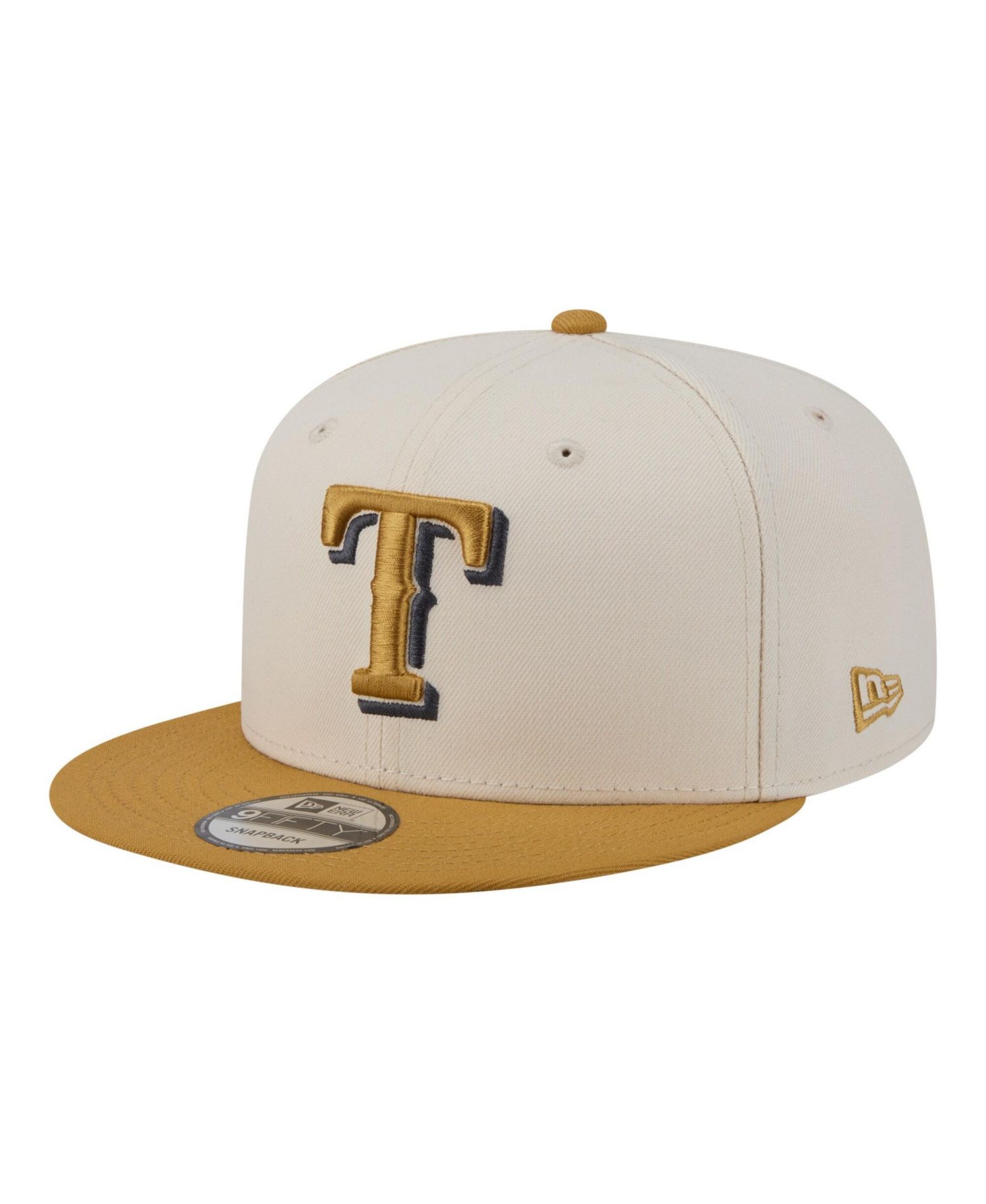 Men's Light Beige/Khaki Texas Rangers Two-Tone Color Pack 9FIFTY Snapback Hat