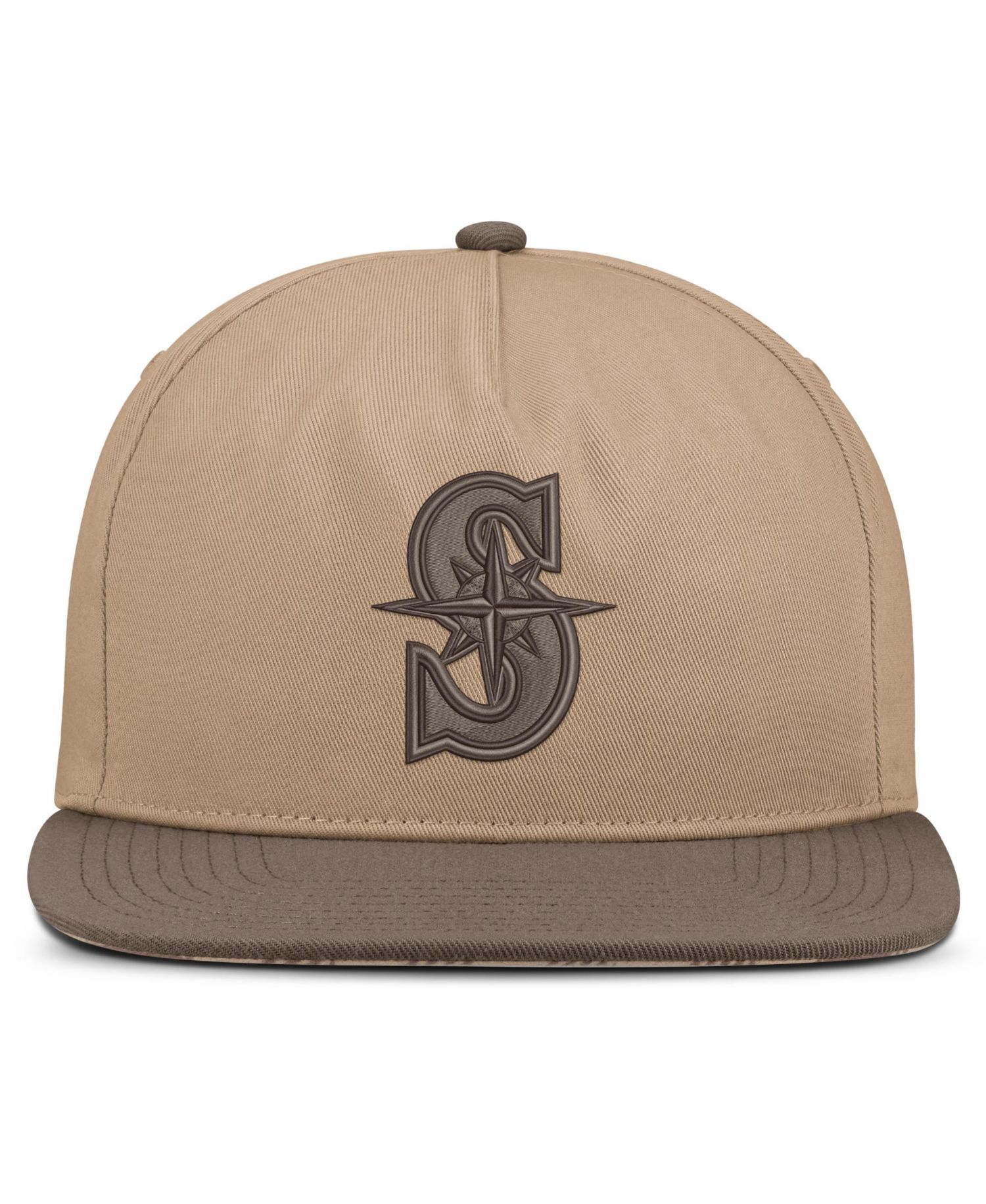 Men's Light Brown Seattle Mariners Statement Adjustable Hat