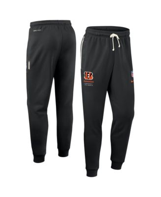 Men's Black Cincinnati Bengals Sideline Standard Issue Touchback Kick Dri-FIT Taper Pants