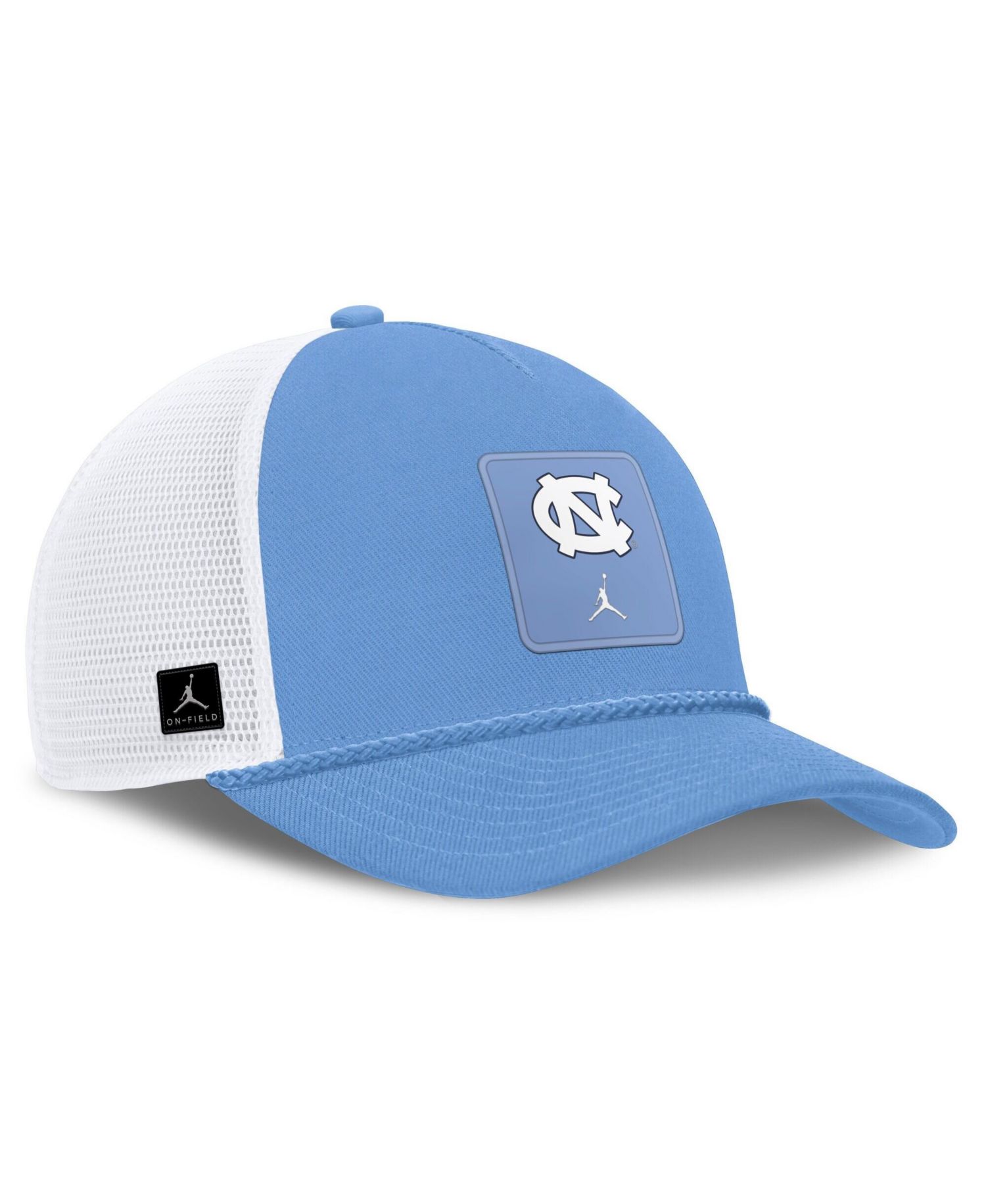 Men's and Women's Carolina Blue North Carolina Tar Heels 2026 On-Field Gameday Rope Trucker Adjustable Hat