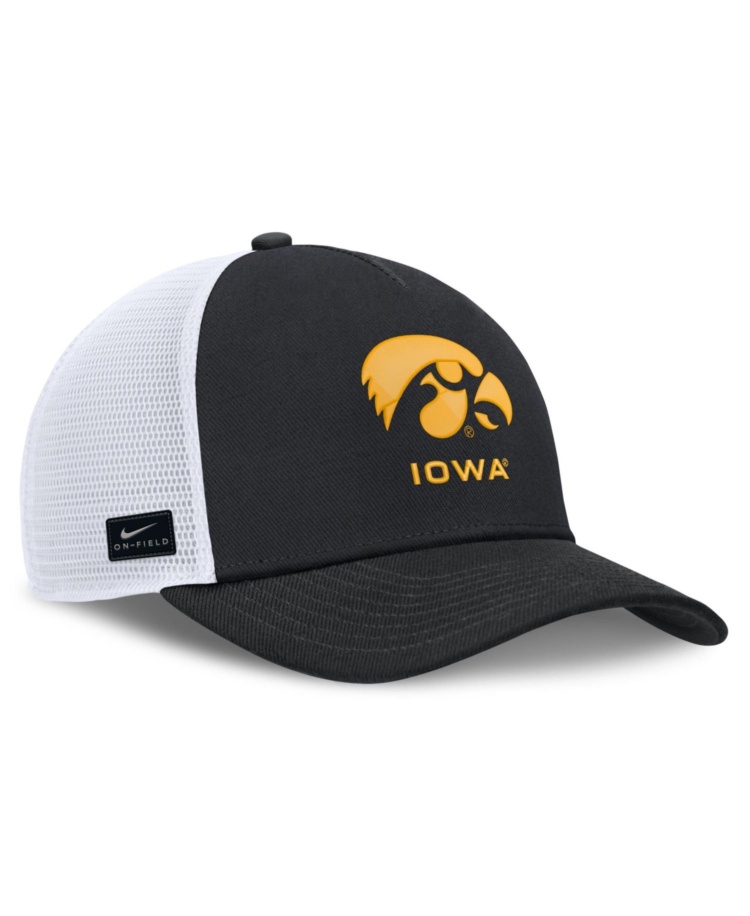 Men's and Women's Black Iowa Hawkeyes 2026 On-Field Gameday Trucker Hat