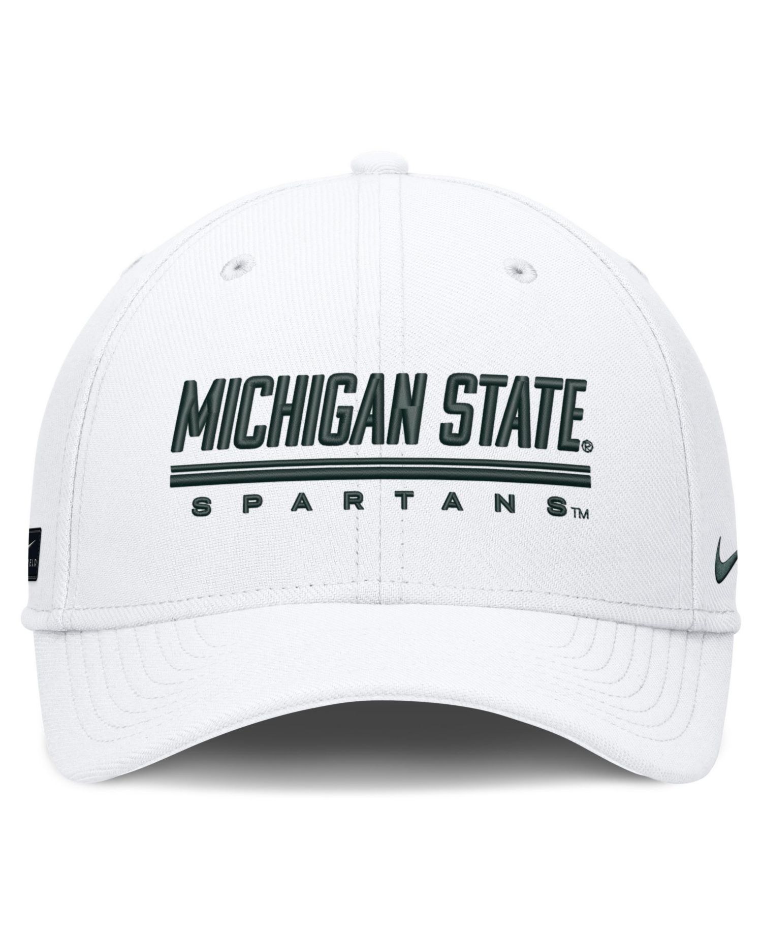 Men's White Michigan State Spartans Game Day Rise Swooshflex Hat