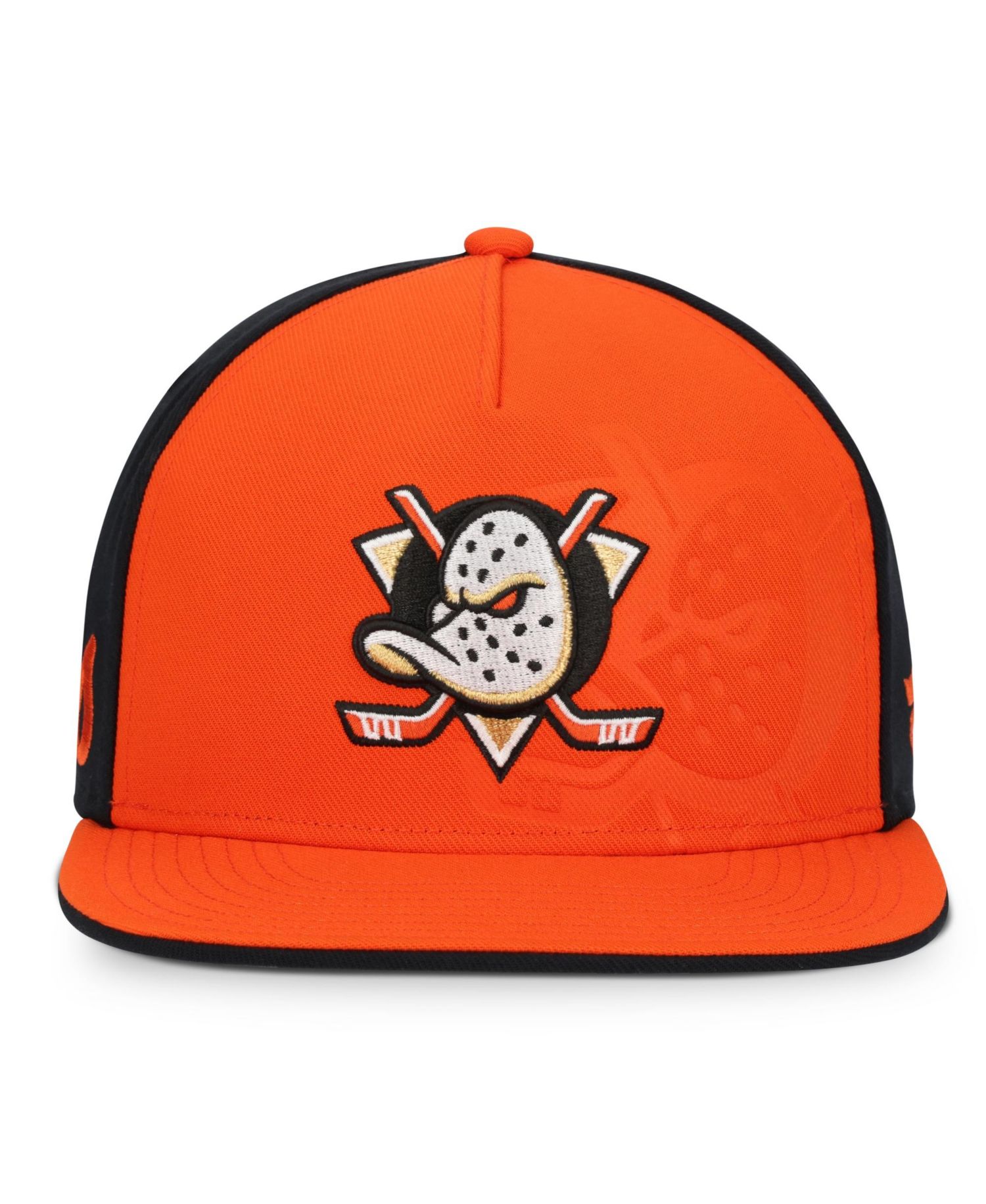 Men's Orange/Black Anaheim Ducks Snapback Hat