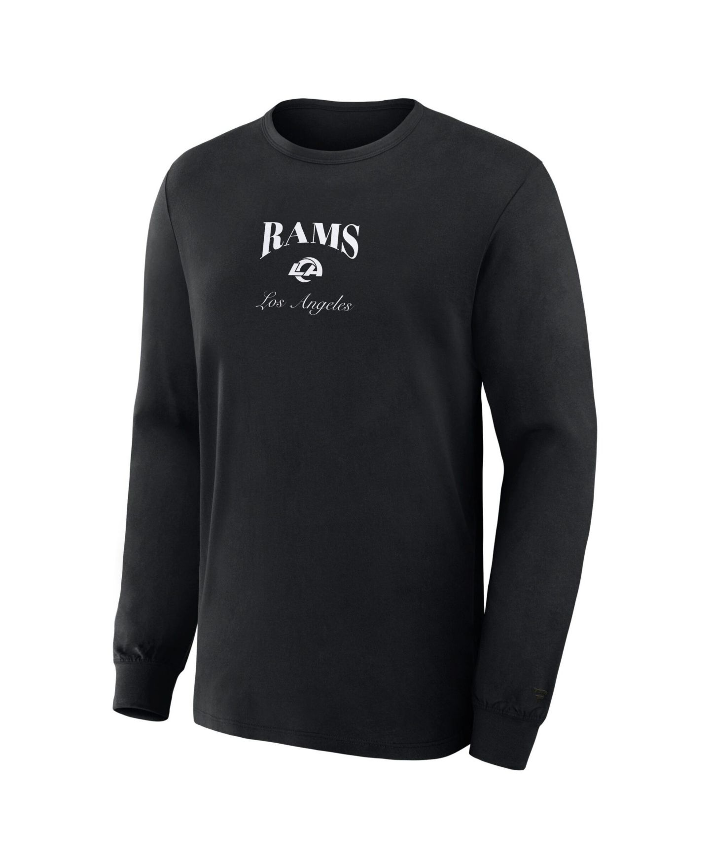 Мужская футболка Fanatics Black Los Angeles Rams Midnight Falls Long Sleeve — фото 2