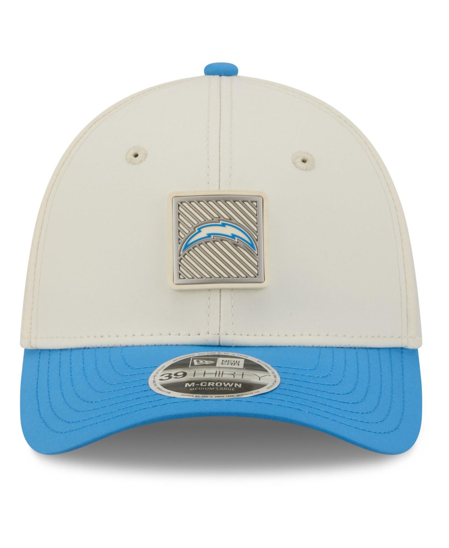 Men's Cream/Powder Blue Los Angeles Chargers 2026 NFL Training Camp 39THIRTY Flex Hat