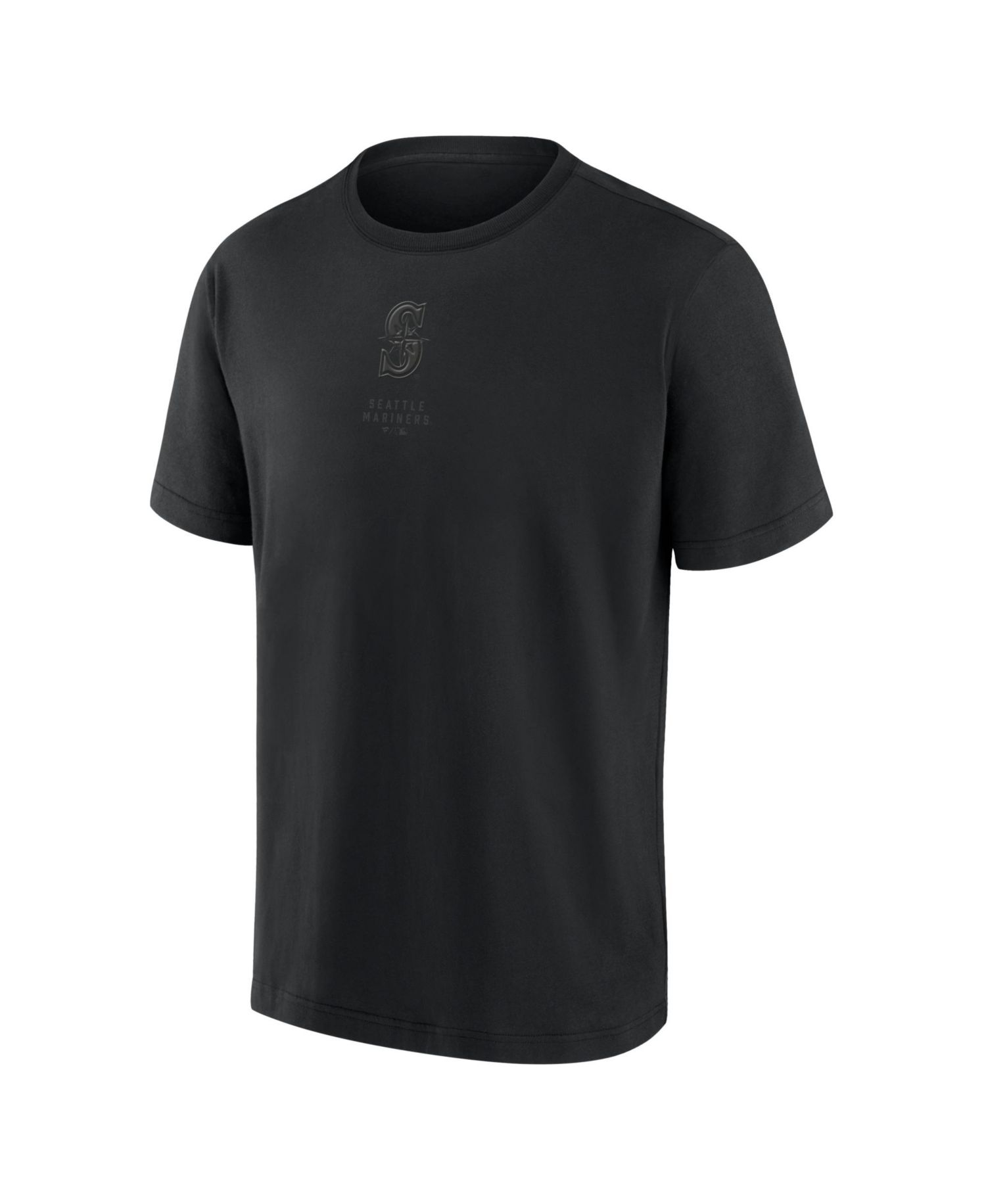 Men's Seattle Mariners Black Out Heavyweight T-Shirt