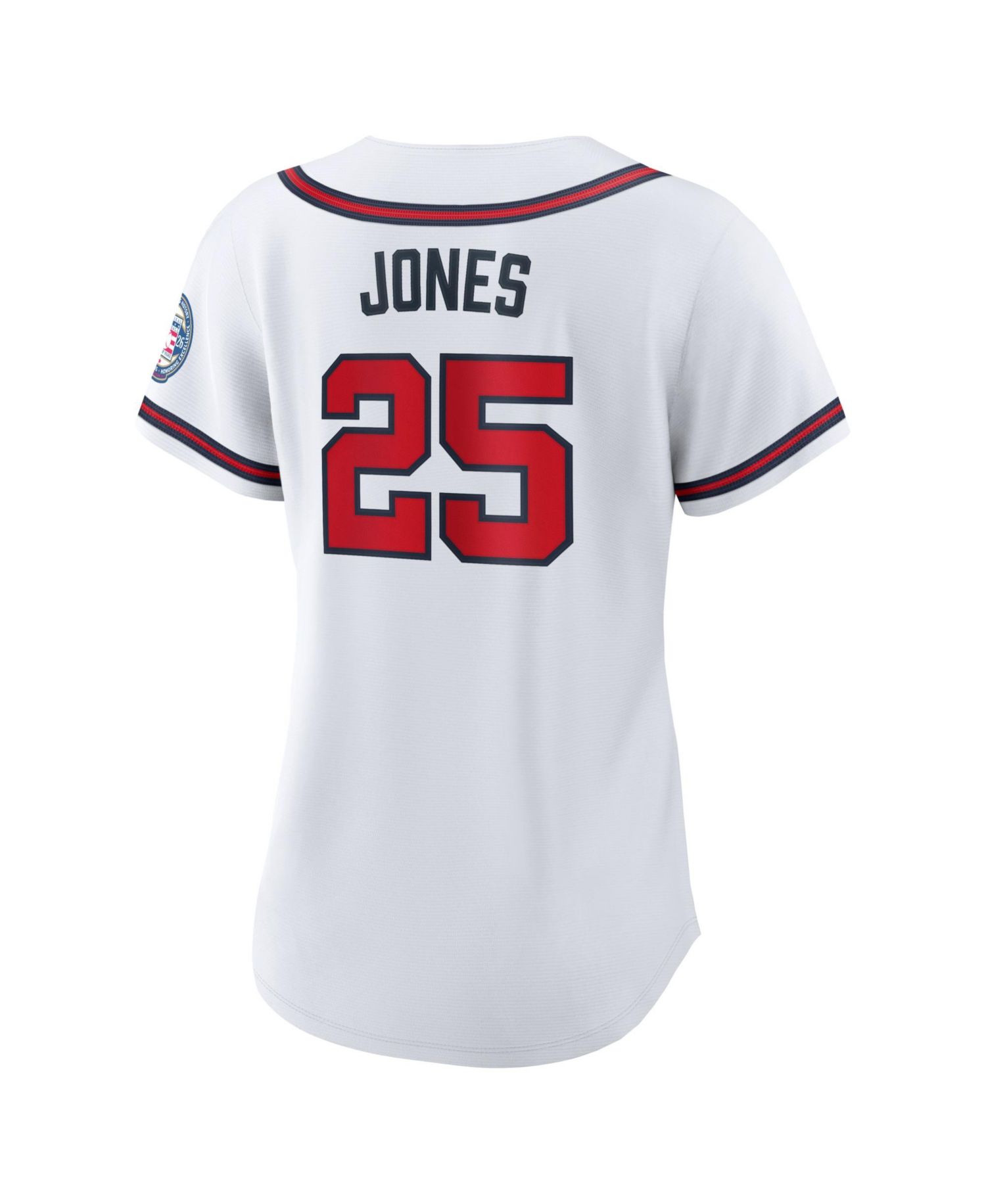 Women's Andruw Jones White Atlanta Braves 2026 Baseball Hall of Fame Retired Player Replica Jersey