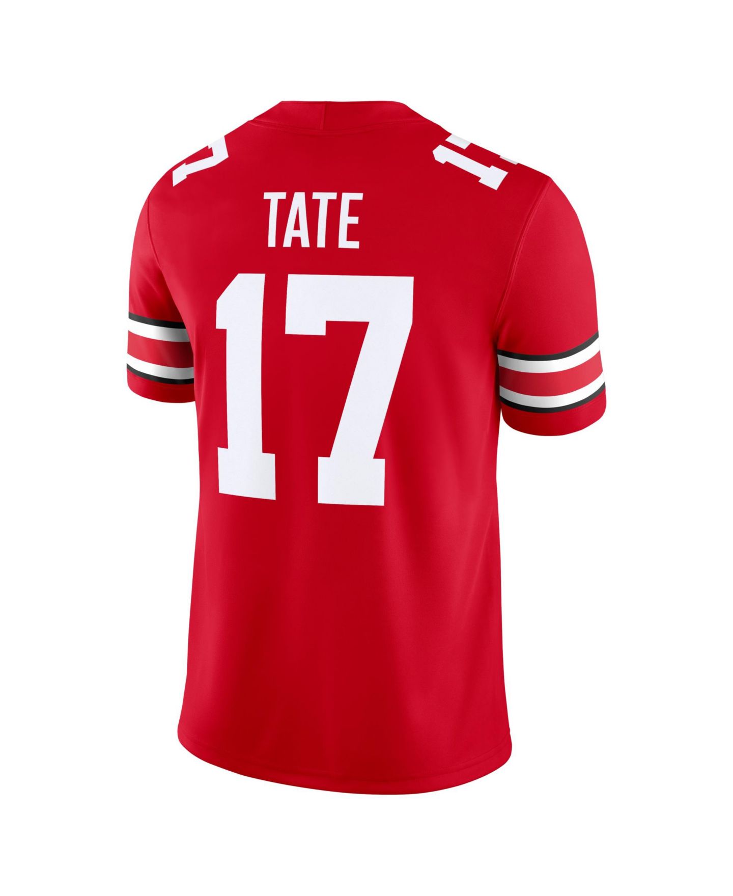 Мужской топ Nike Carnell Tate Scarlet Ohio State Buckeyes Game Jersey — фото 3