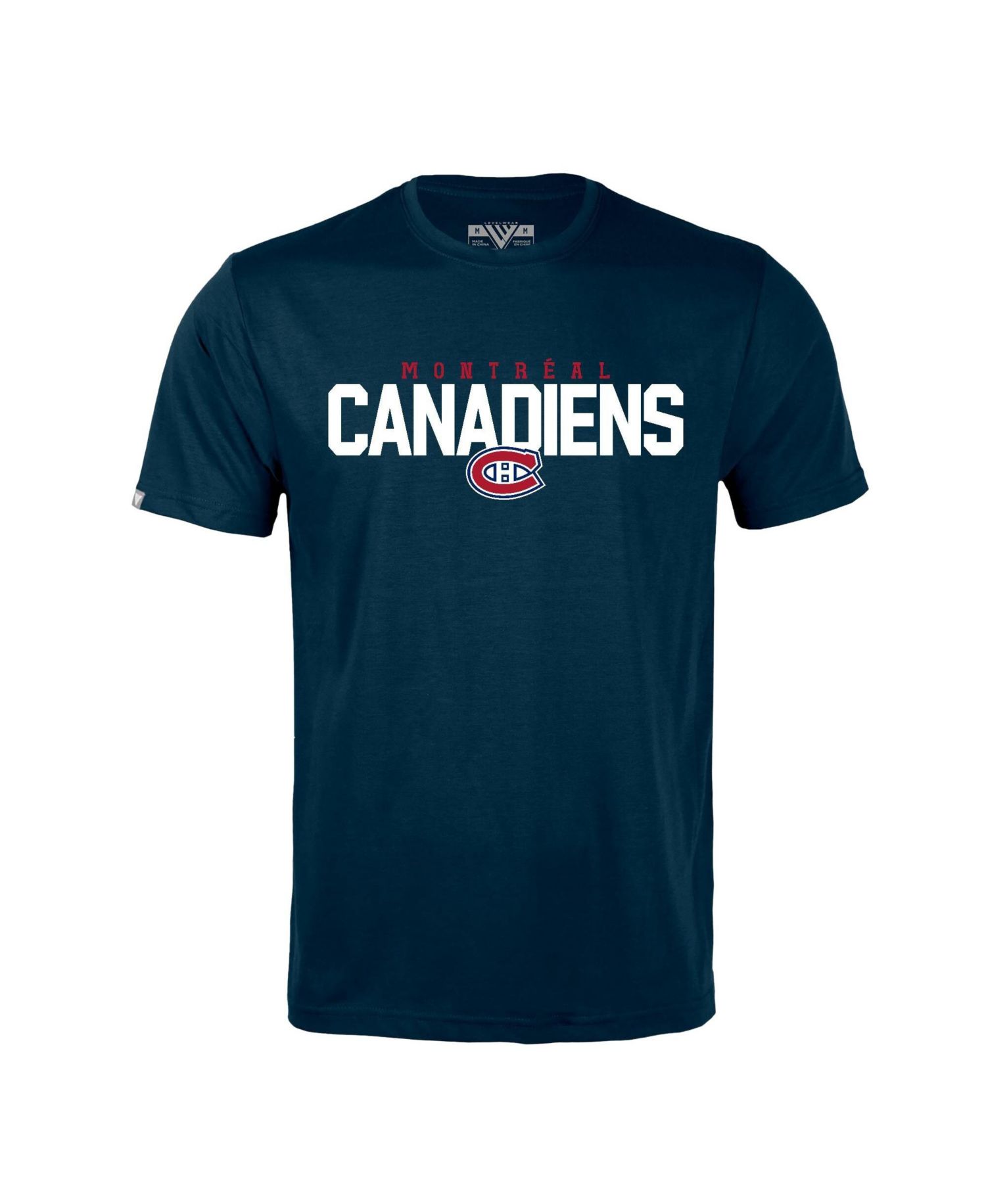 Men's Cole Caufield Navy Montreal Canadiens Richmond Name & Number T-Shirt