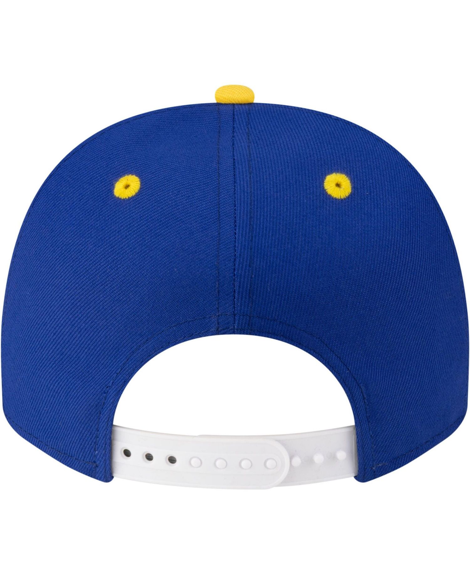 Men's Royal/Gold Golden State Warriors 80s Throwback A-Frame 9FIFTY Snapback Hat