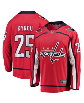 Men's Jordan Kyrou Red Washington Capitals Home Breakaway Jersey