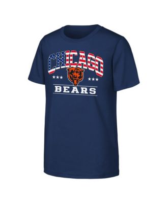Big Boys and Girls Navy Chicago Bears Americana Arch T-Shirt