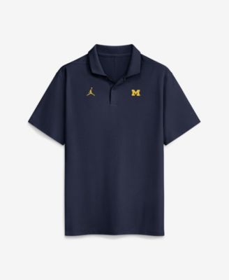 Men's Navy Michigan Wolverines Primetime Victory Plus Dri-FIT Polo Shirt