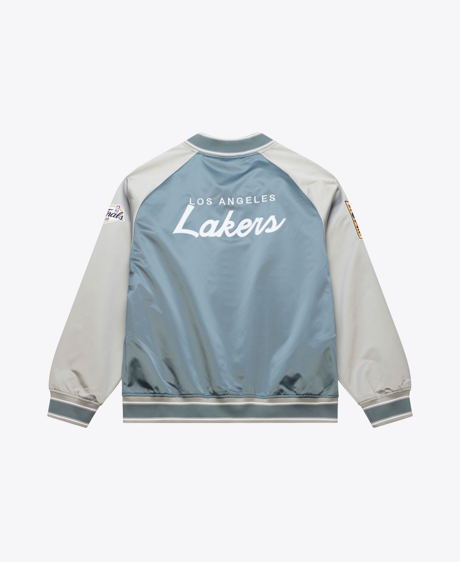 Men's Blue/Silver Los Angeles Lakers Thunderstorm Lightweight Satin Full-Snap Jacket