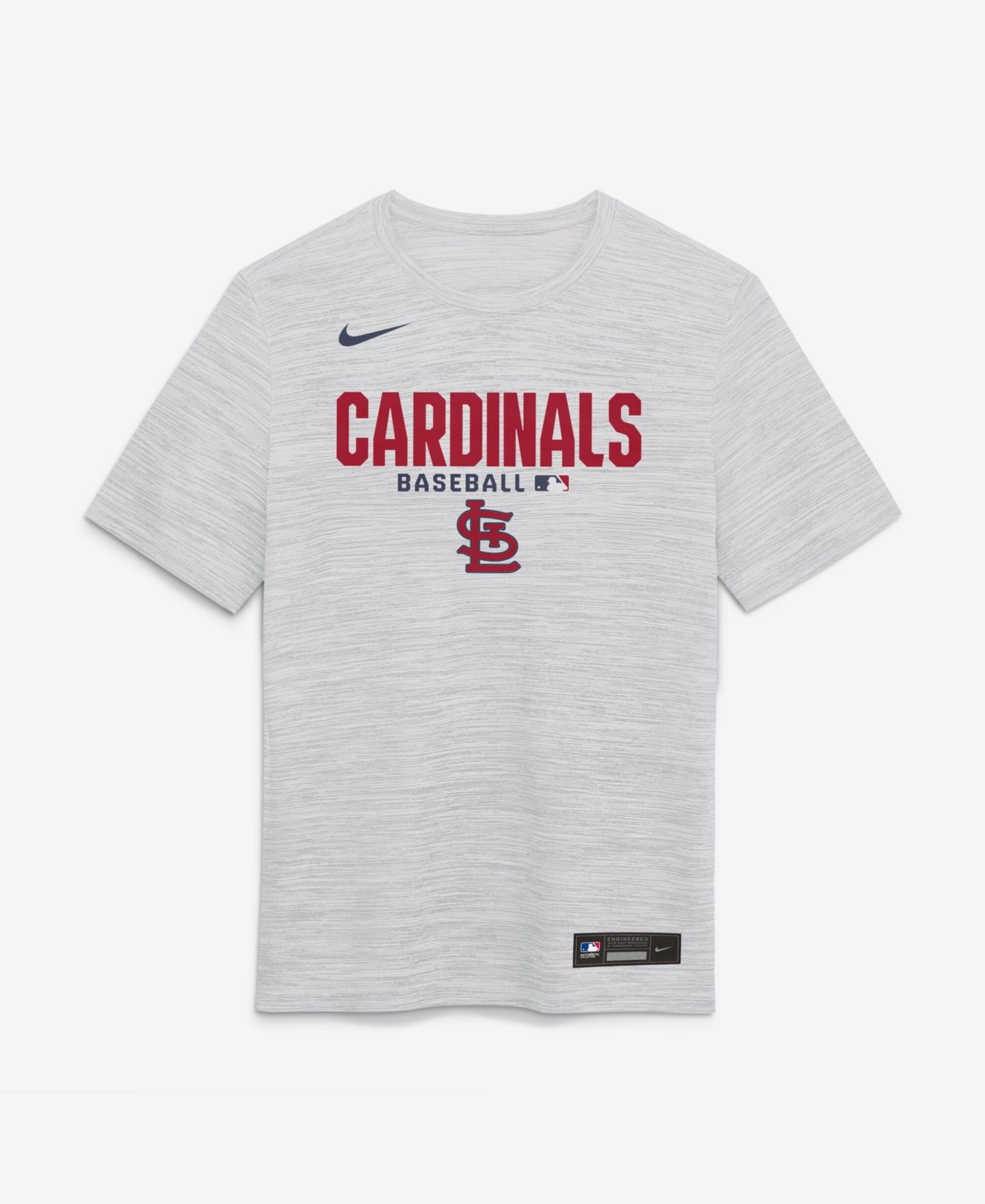 Мужская футболка Nike White St. Louis Cardinals Authentic Collection Velocity Dri-FIT — фото 2