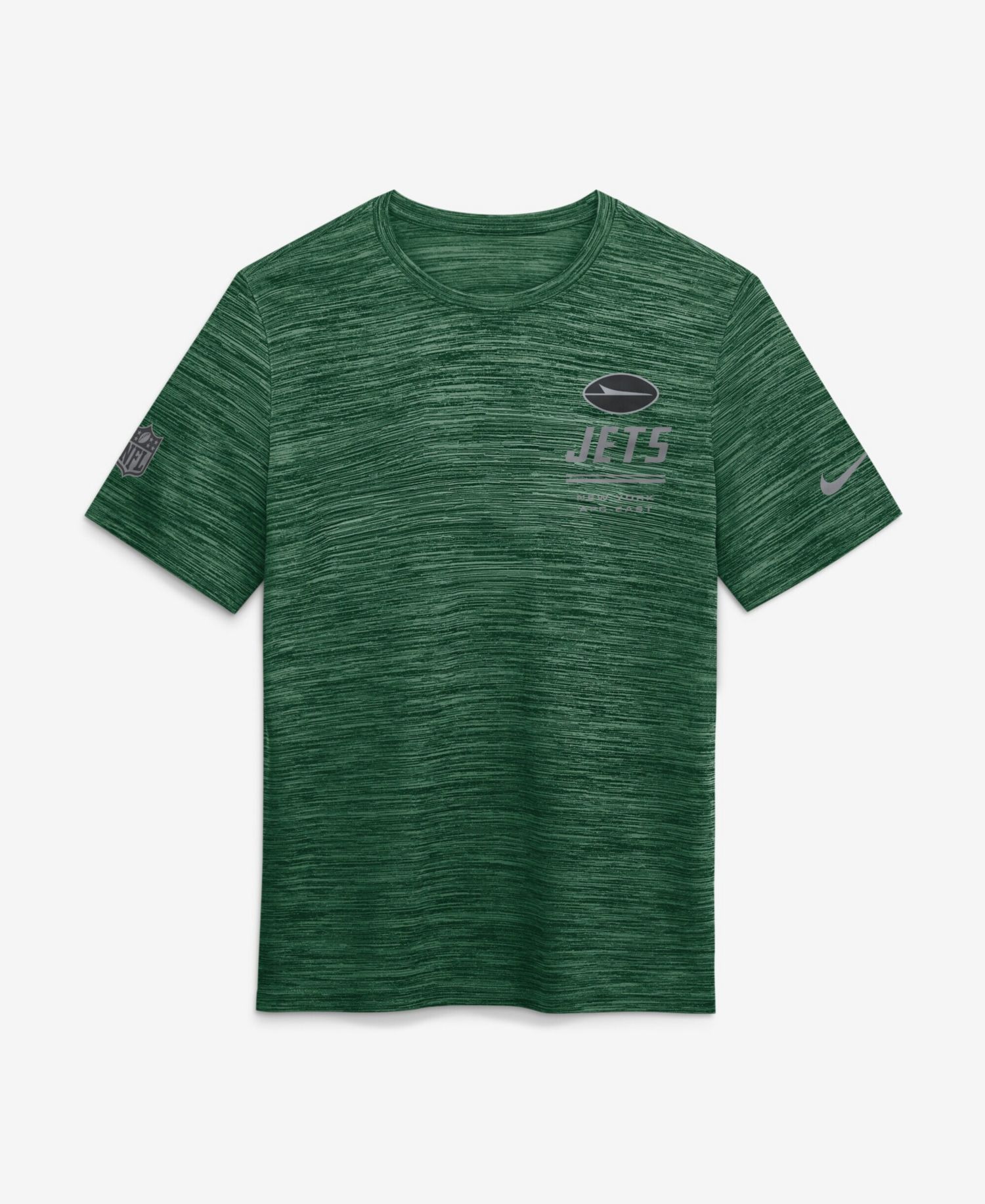 Men's Green New York Jets Sideline Double Covered Dri-FIT Velocity T-Shirt