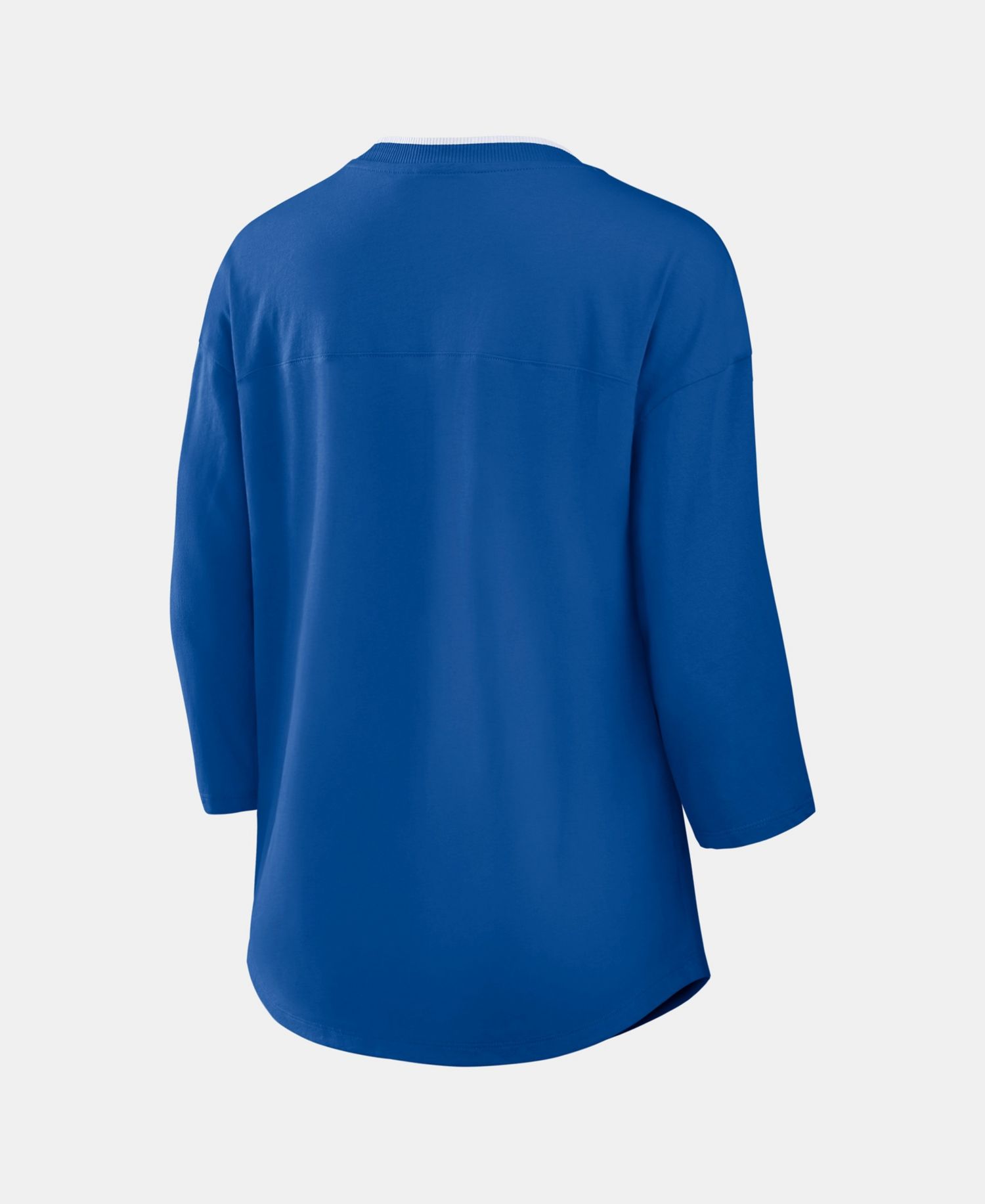 Women's Buffalo Bills Deceptive Juke 3/4-Sleeve V-Neck Rhinestone Graphic T-Shirt