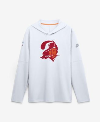 Men's White Tampa Bay Buccaneers Sideline Alternate Lightweight Long Sleeve Hooded Dri-FIT T-Shirt
