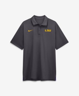 Men's Anthracite LSU Tigers 2026 Sideline Tour Dri-FIT Polo Shirt