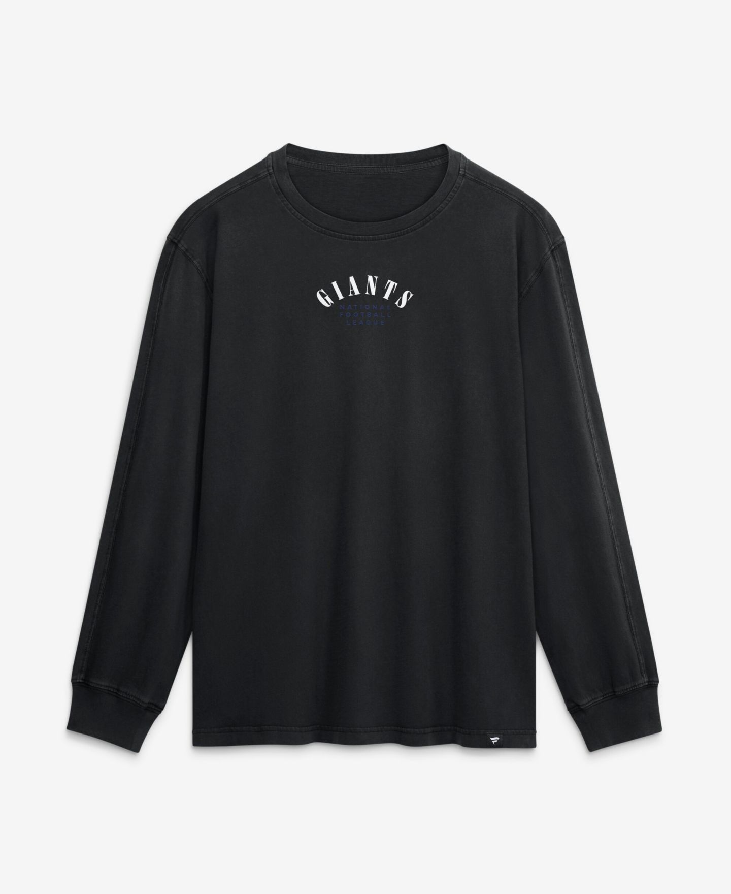 Мужская футболка Fanatics Black New York Giants Relaxed Fullback Drive Long Sleeve Fashion — фото 2